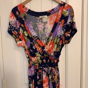 XL Elogés Faux Wrap Belted Maxi Dress